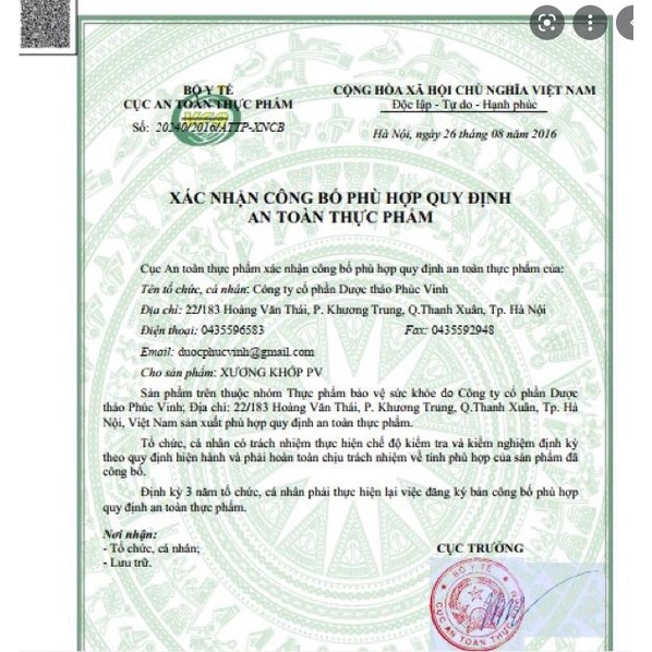 [Chính hãng] Xương khớp PV Forte lọ 60 viên