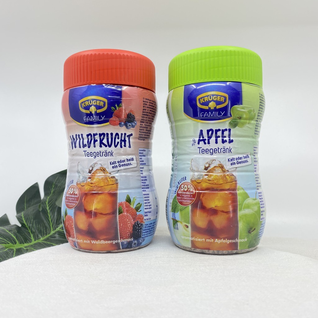 Trà cốm Kruger vị dâu tây & mâm xôi, vị táo thơm ngon hàng chuẩn Đức - Nutripooh