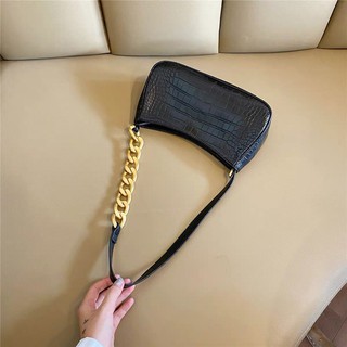 Túi kẹp nách quai da phối xích phong cách Hàn Quốc TX024