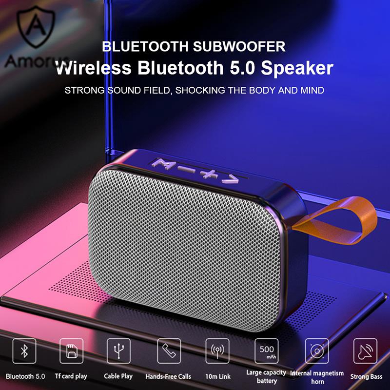 Loa bluetooth 5.0 không dây Amorus G2C âm thanh siêu trầm chất lượng cao hỗ trợ thẻ TF