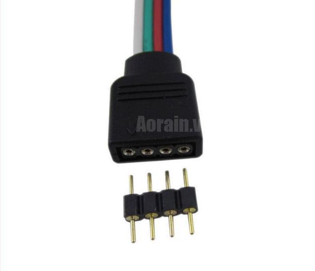 Sét 5 đầu nói 4 chân ghim cho dây led 7 màu RGB cho led 5050.3528