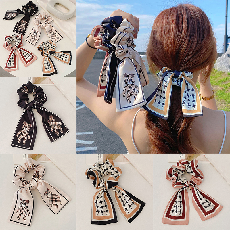 Dây buộc tóc thắt nơ thanh lịch cho nữ