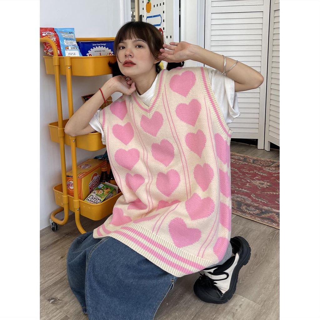 Áo Không Tay Cổ Chữ V Dáng Rộng Thiết Kế Mới Thời Trang Dành Cho Nữ