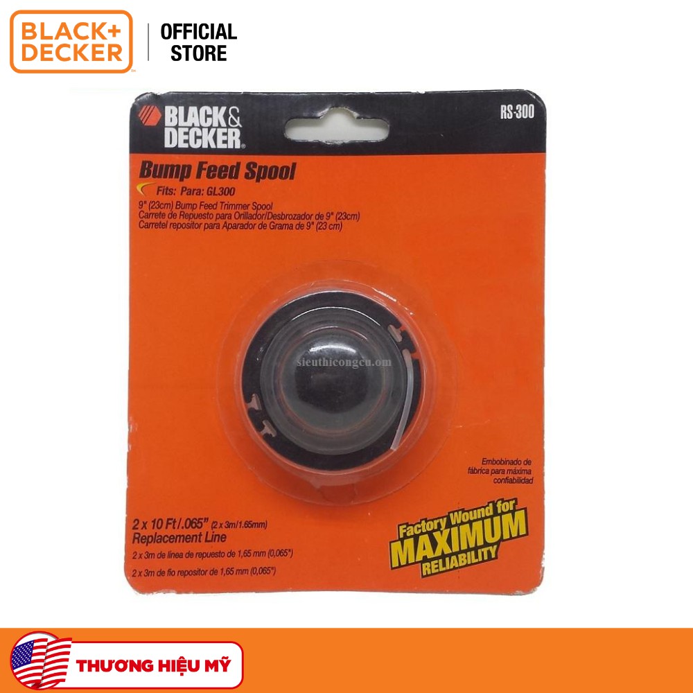 Ổ cắt cước của máy cắt cỏ cầm tay GL300 Black+Decker GL300 - RS300-B1