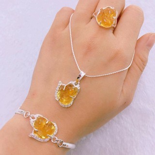 BỘ HỒ LY (LẮC TAY + DÂY CHUYỀN + NHẪN) SIÊU RẺ