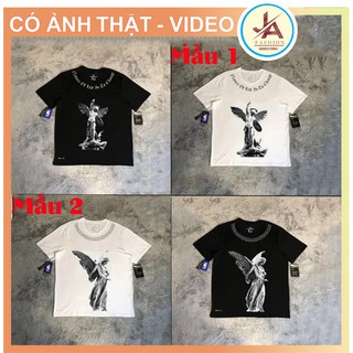 Áo Phông, Áo Thun Nam Nữ Ngắn tay In Hình Thiên thần Angle Siêu Ngầu Chất Thun cotton Co Giãn JASHOP69
