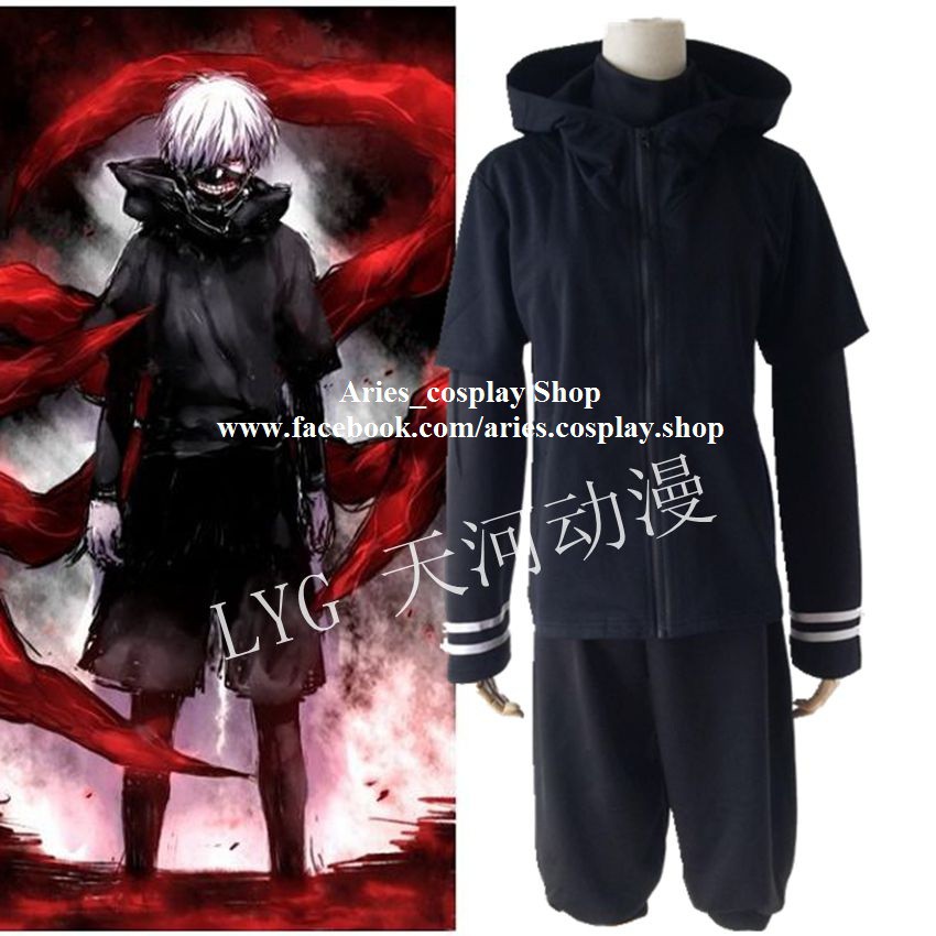 Costume hoá trang cosplay anime nhân vật Ken Kaneki 2 (Tokyo Ghoul) - Aries Cos