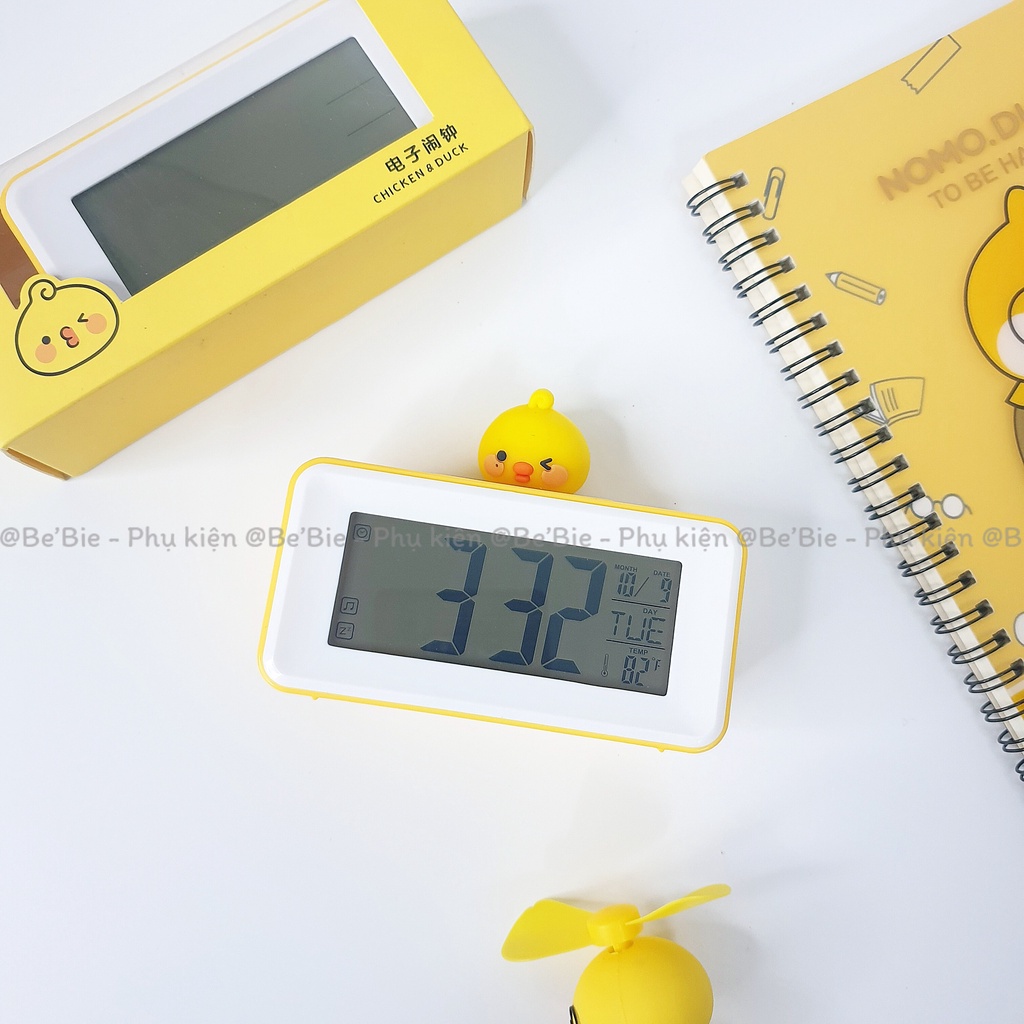 Đông hồ báo thức điện thử vịt cute, Đồng hồ Led Nomo Duck BeBie - BP501