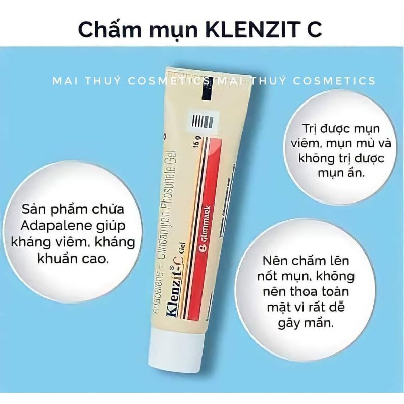 Gel C giảm mụn ẩn, trứng cá, viêm hiệu quả cà nhanh chóng.