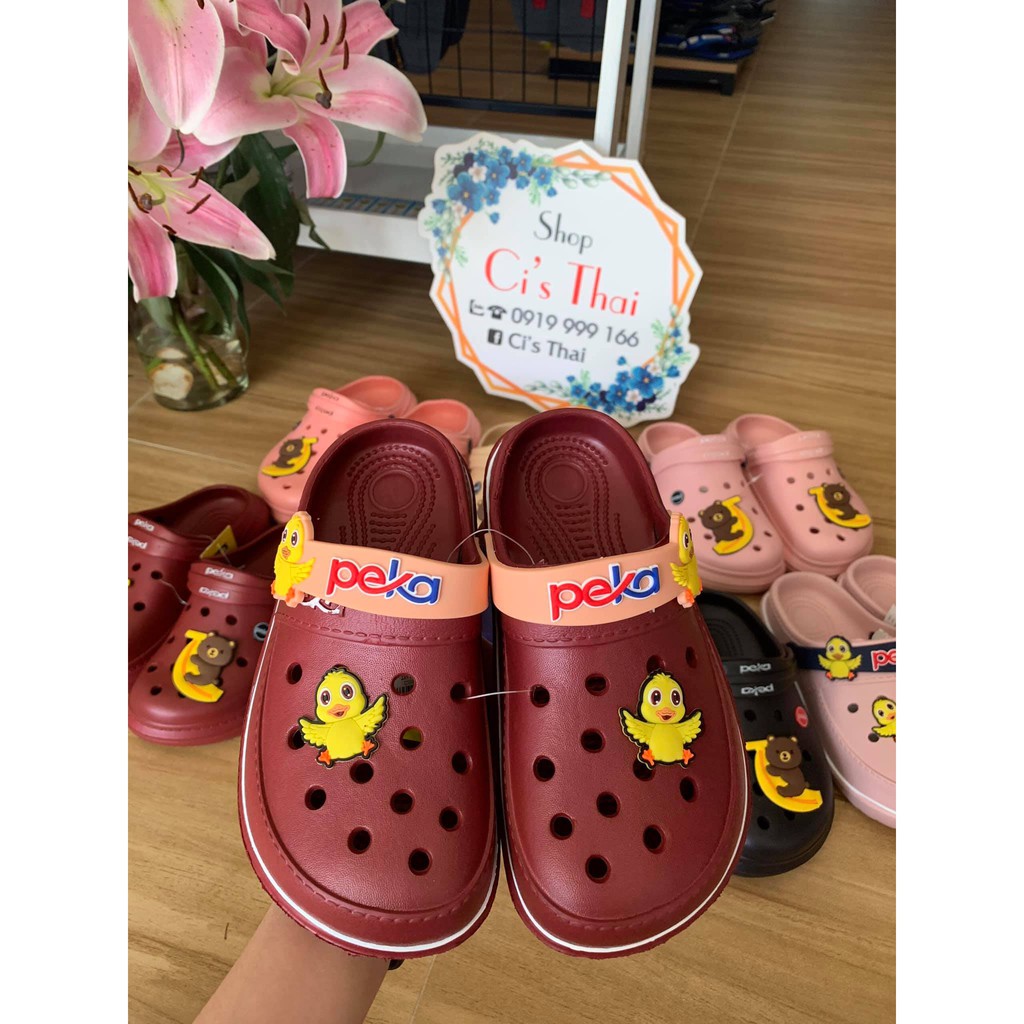 Dép crocss, hình con vịt - nhập khẩu Thái Lan - Peka Vịt