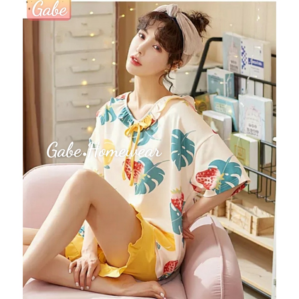 SÉT BỘ THUN NGƯỜI LỚN MẶC NHÀ IN HÌNH CHIẾC LÁ