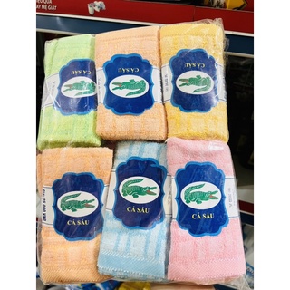 Khăn mặt cotton cá sấu 100% sợi xơ tre