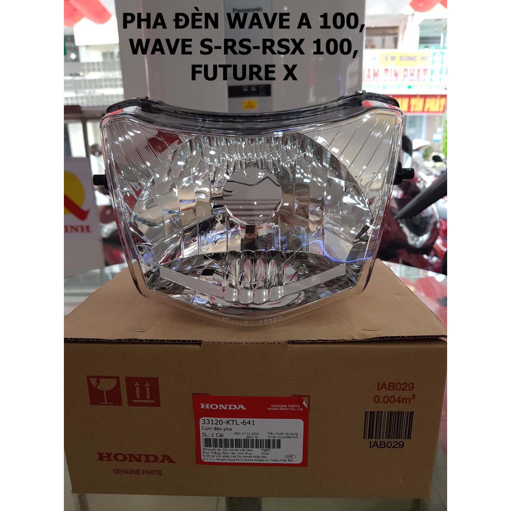 Pha Đèn Rs 100, Ws 100, Ware Mới (Alpha &quot;A&quot;) (Dùng Chung) Honda