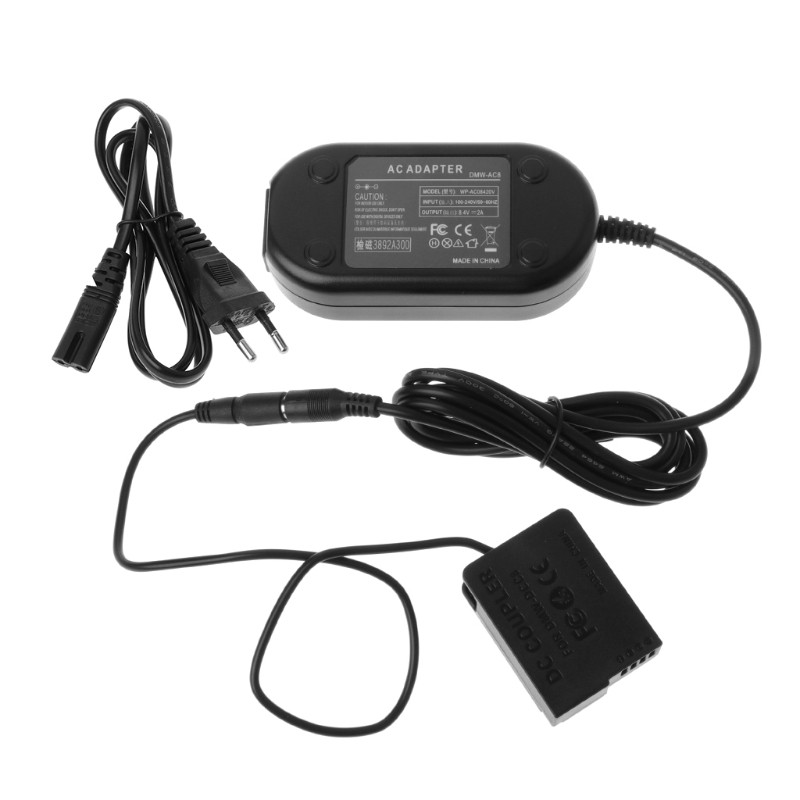 Bộ sạc nguồn AC cho camera DMW-AC8 và bộ nối DMW-DCC8 DC cho Panasonic Lumix DMC-GF