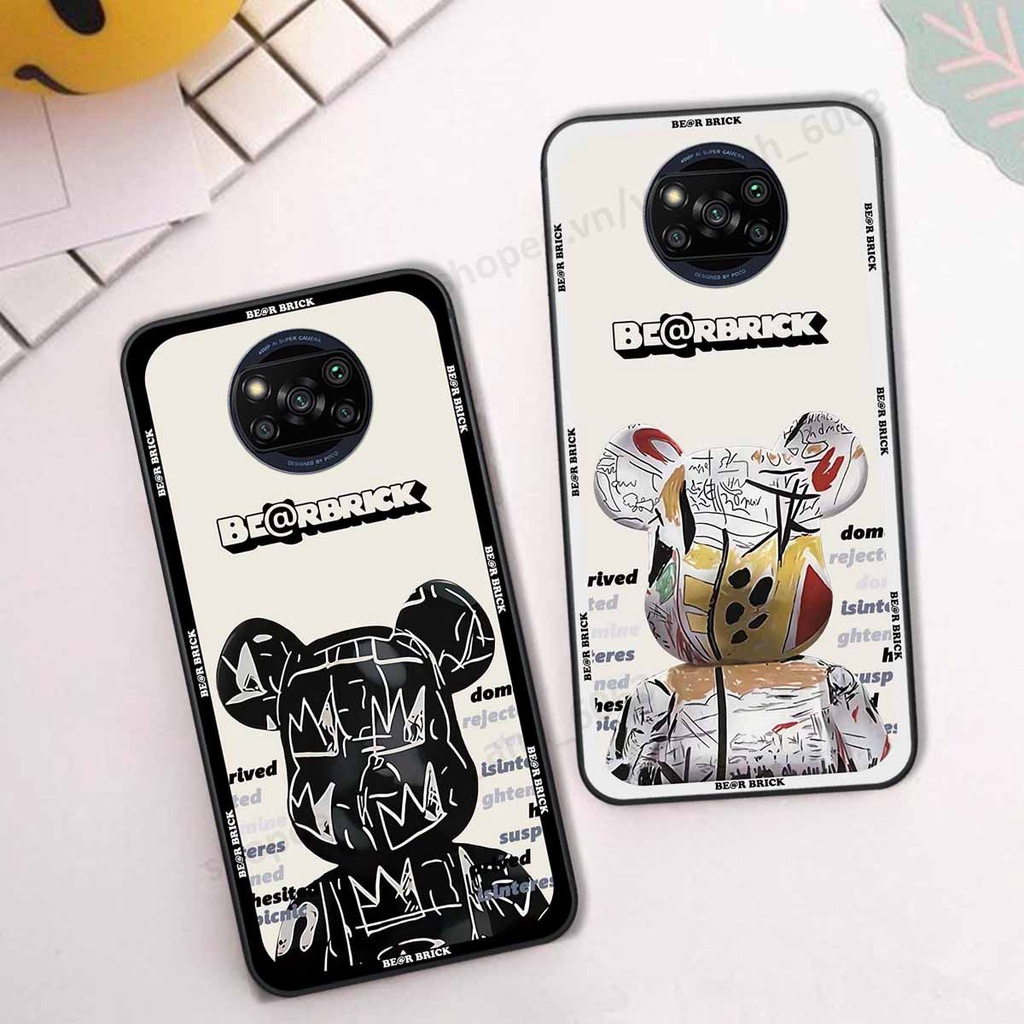 Ốp Xiaomi Poco X3 / Poco X3 Pro be@r brick mars thời trang, ốp lưng điện thoại viền dẻo siêu chất