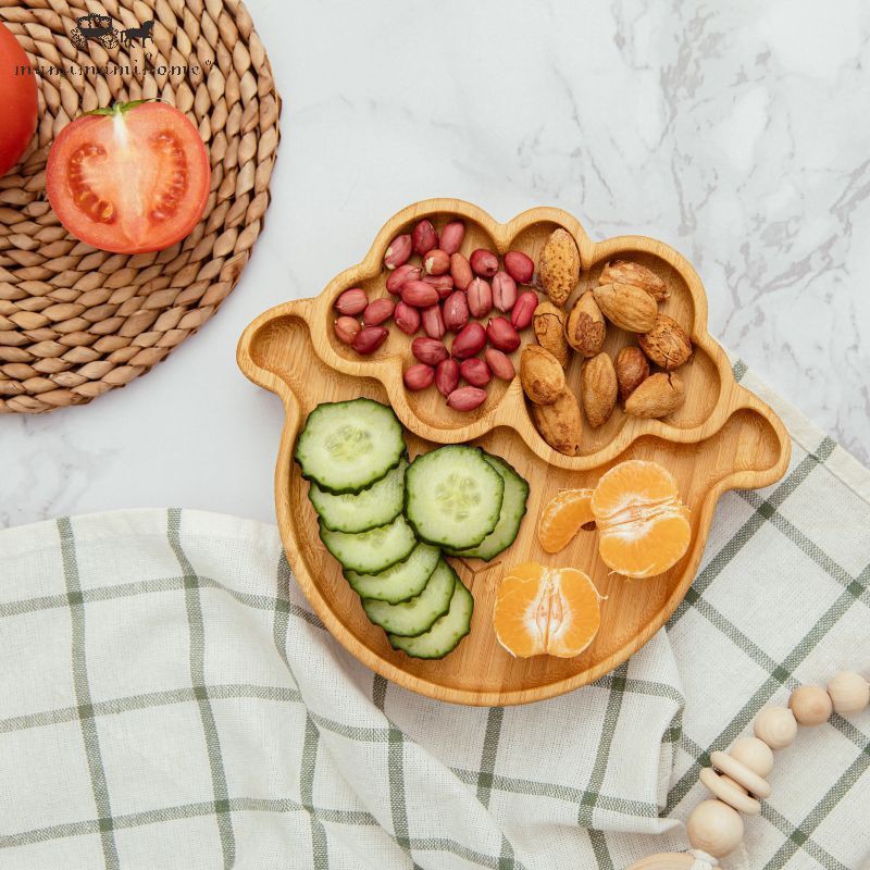 Set 3 dụng cụ bàn ăn Mamimamihome bằng gỗ hình cừu dễ thương dành cho bé