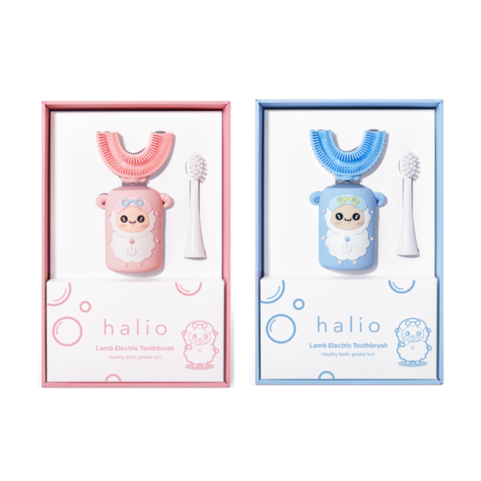 Combo Twins - Set Hai Bàn Chải Điện Cho Bé Halio Smart Sonic U-Shaped