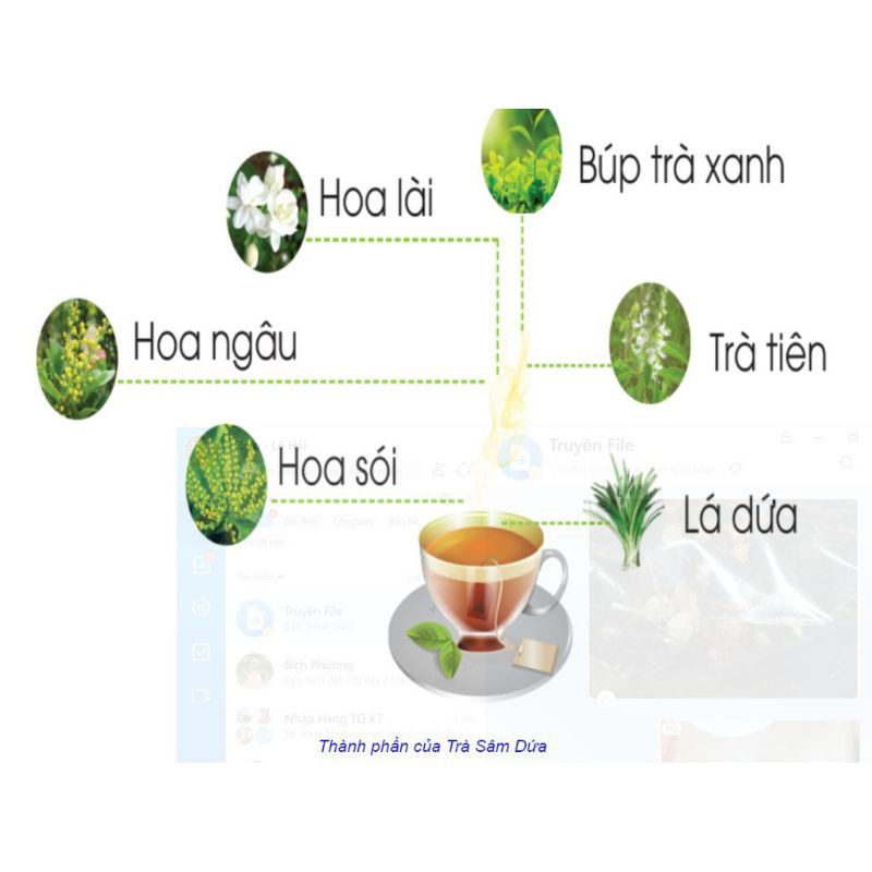 TRÀ SÂM DỨA ĐÀ NẴNG 500GR Smart Food thơm ngon hạng nhất tặng thêm 3 gói trà sâm dứa túi lọc- Đặc Sản Nổi Tiếng Đà Nẵng