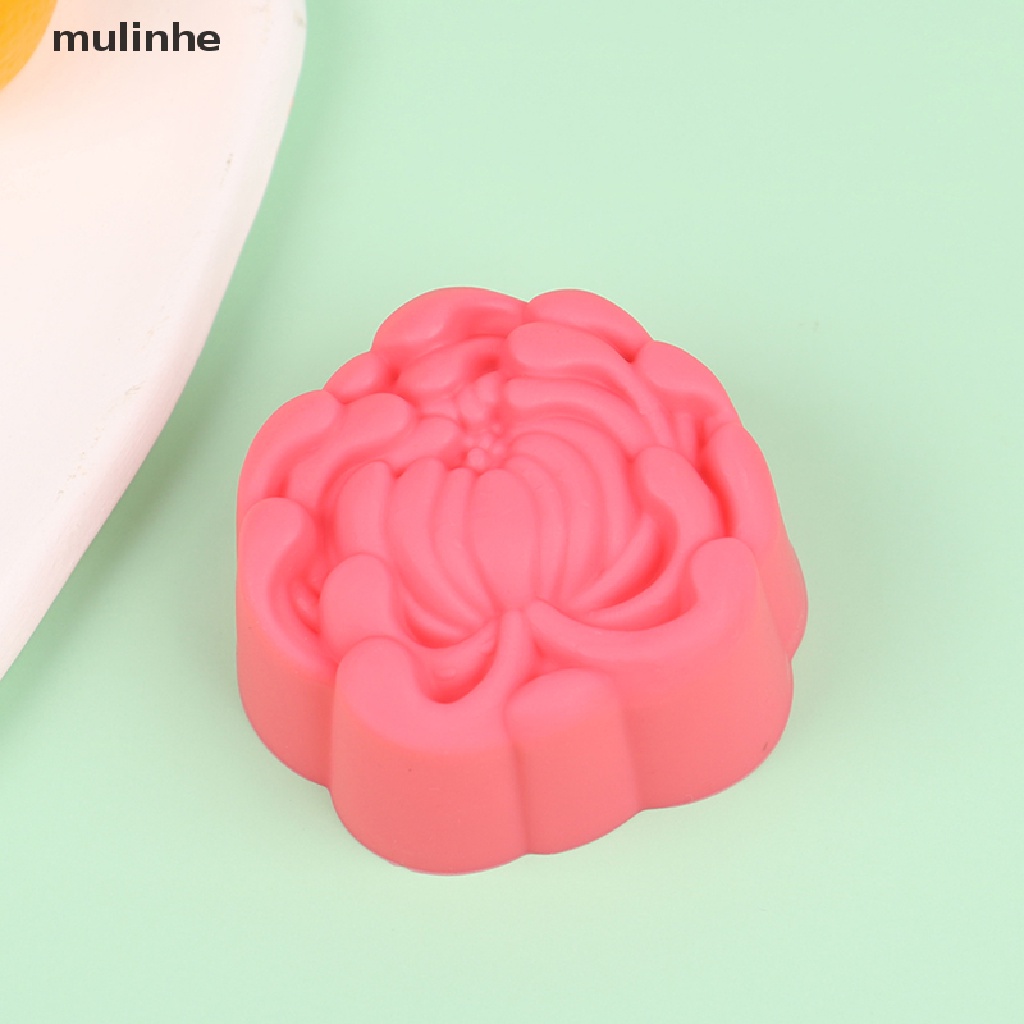 Set 12 Khuôn Silicon Làm Bánh Pudding Hình Hoa Cúc 5cm