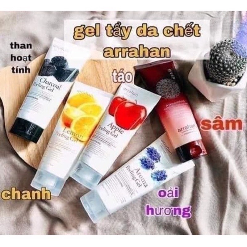 Tẩy da chết Arahan hương hoa quả giúp làn da trắng hồng rạng rỡ tuýp 180ml - CO097