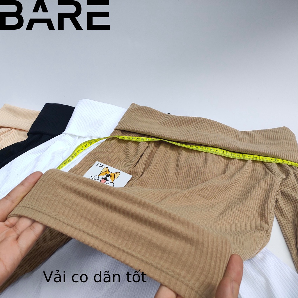 Áo len tăm BARE , áo len trễ vai tay dài kiểu hàn quốc AO01