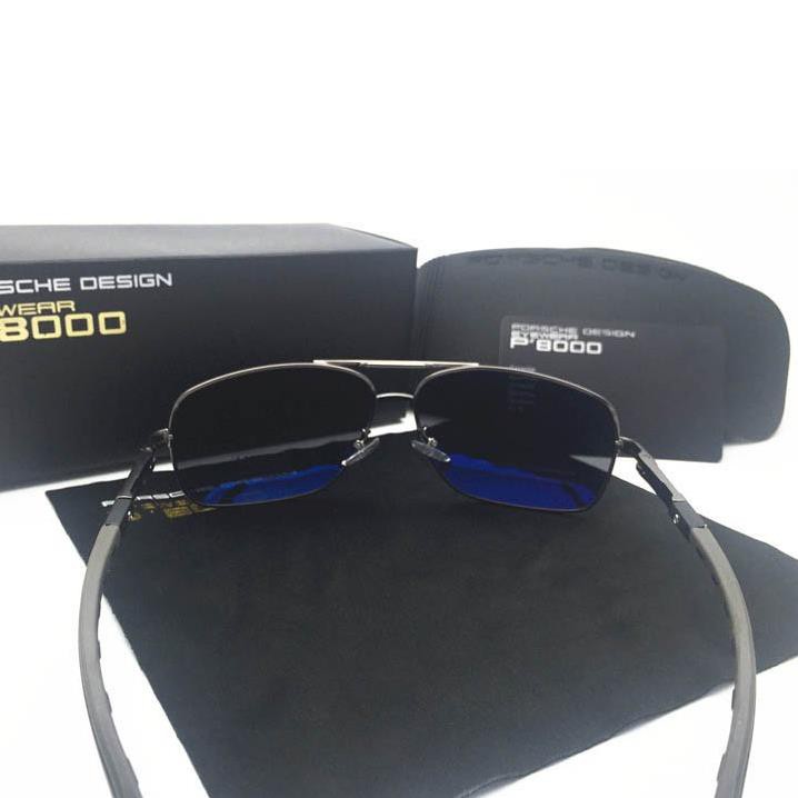 KÍNH MẮT VUÔNG PORSCHE PE07D, Mắt Kính Chống Nắng Tròng Phi Công Màu Gradient Chống Tia UV Mẫu Mới 2023 FERADO