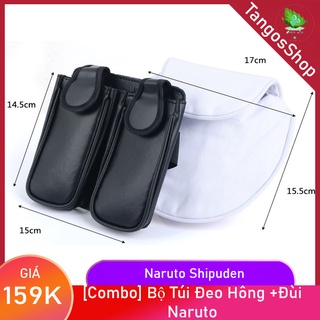 Naruto Mô Hình Kunai . Combo Bộ Túi Cosplay Đựng Phi Tiêu Shuriken Kunai Anime Naruto