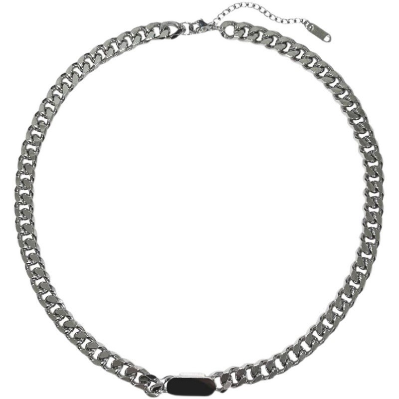 Vòng cổ thép không gỉ phong cách hip hop Âu Mỹ thời trang cá tính