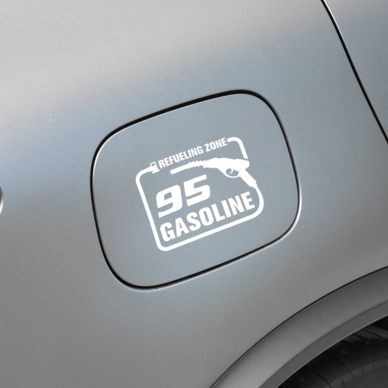 Sticker Phản Quang Dán Nắp Bình Nhiên Liệu Xe Hơi P-A563 / Please Add 92 Please Add 95 Please Add 98 Add Diesel Chống Nắng / Chống Thấm Nước
