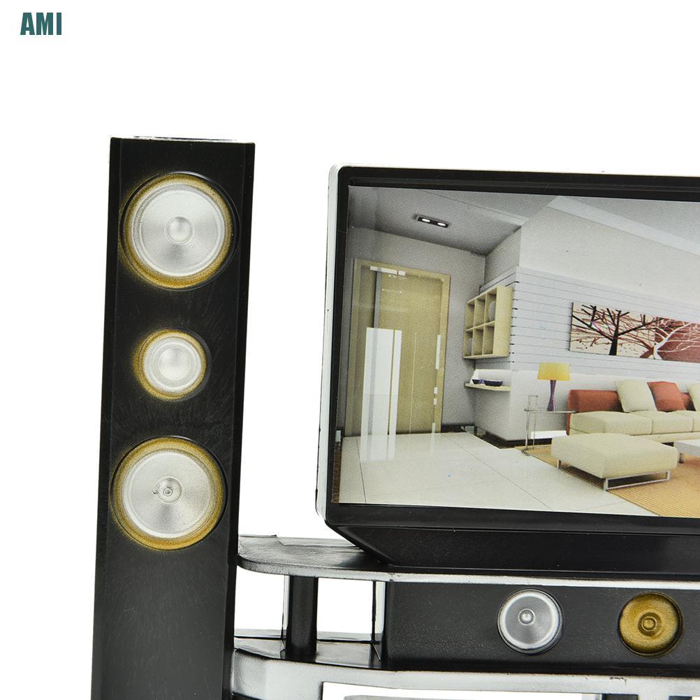 1 Mô Hình Tv Mini Hi-Fi Tỉ Lệ 1: 6 Cho Nhà Búp Bê