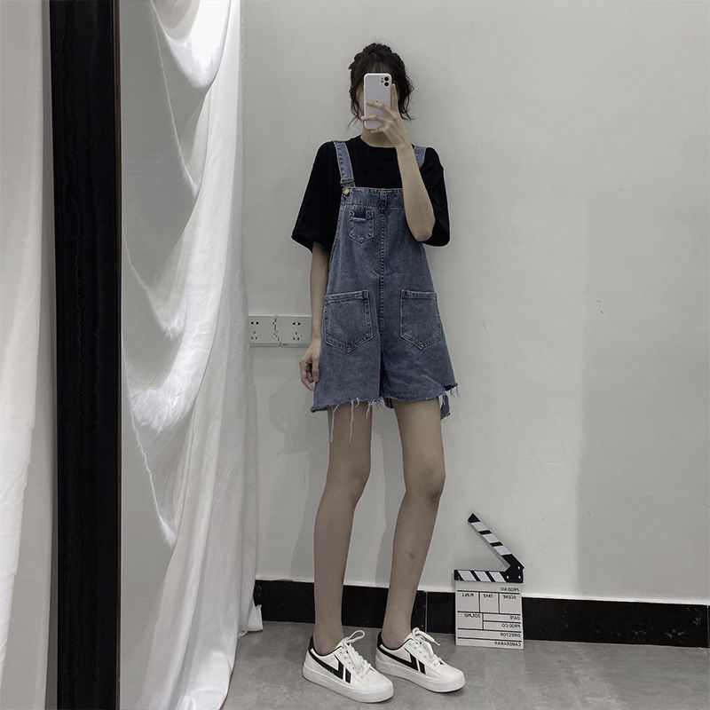 Quần Yếm Denim Phong Cách Hàn Quốc Dành Cho Nữ Size Xs-2Xl | BigBuy360 - bigbuy360.vn