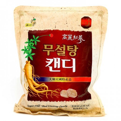 KẸO SÂM KHÔNG ĐƯỜNG HÀN QUỐC 500G - DATE 2025