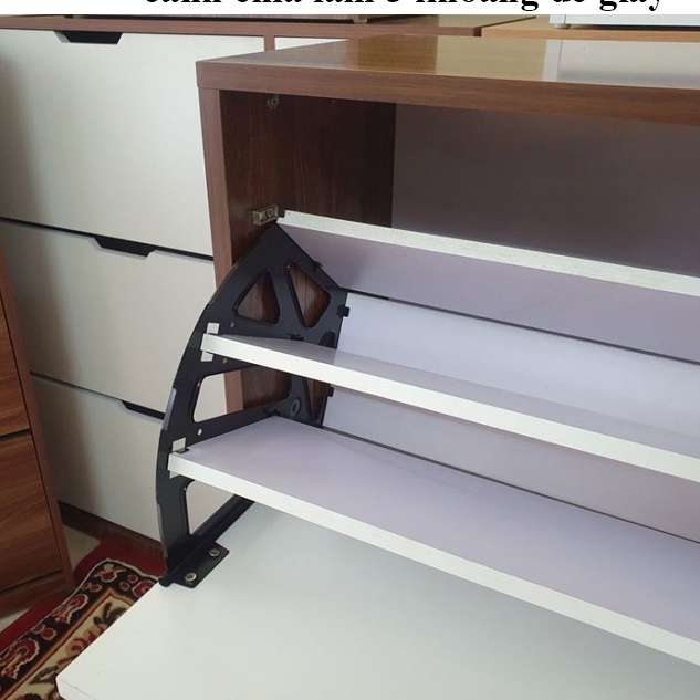 Tủ giầy nguyên khối 3 tầng thông minh có ngăn kéo chứa đồ - bảo hành 2 năm