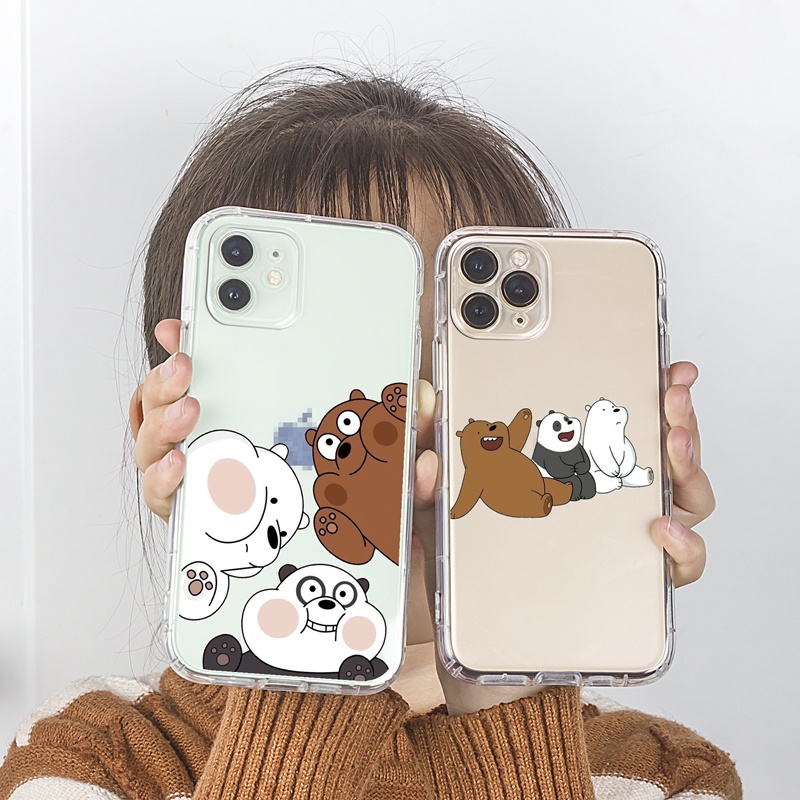 Ốp lưng iphone Ốp điện thoại Suntaiho cho IPhone 13 12 11 Pro Max X Xs Max XR 8 7 6 6S Plus bằng TPU bảo vệ toàn diện họa tiết gấu