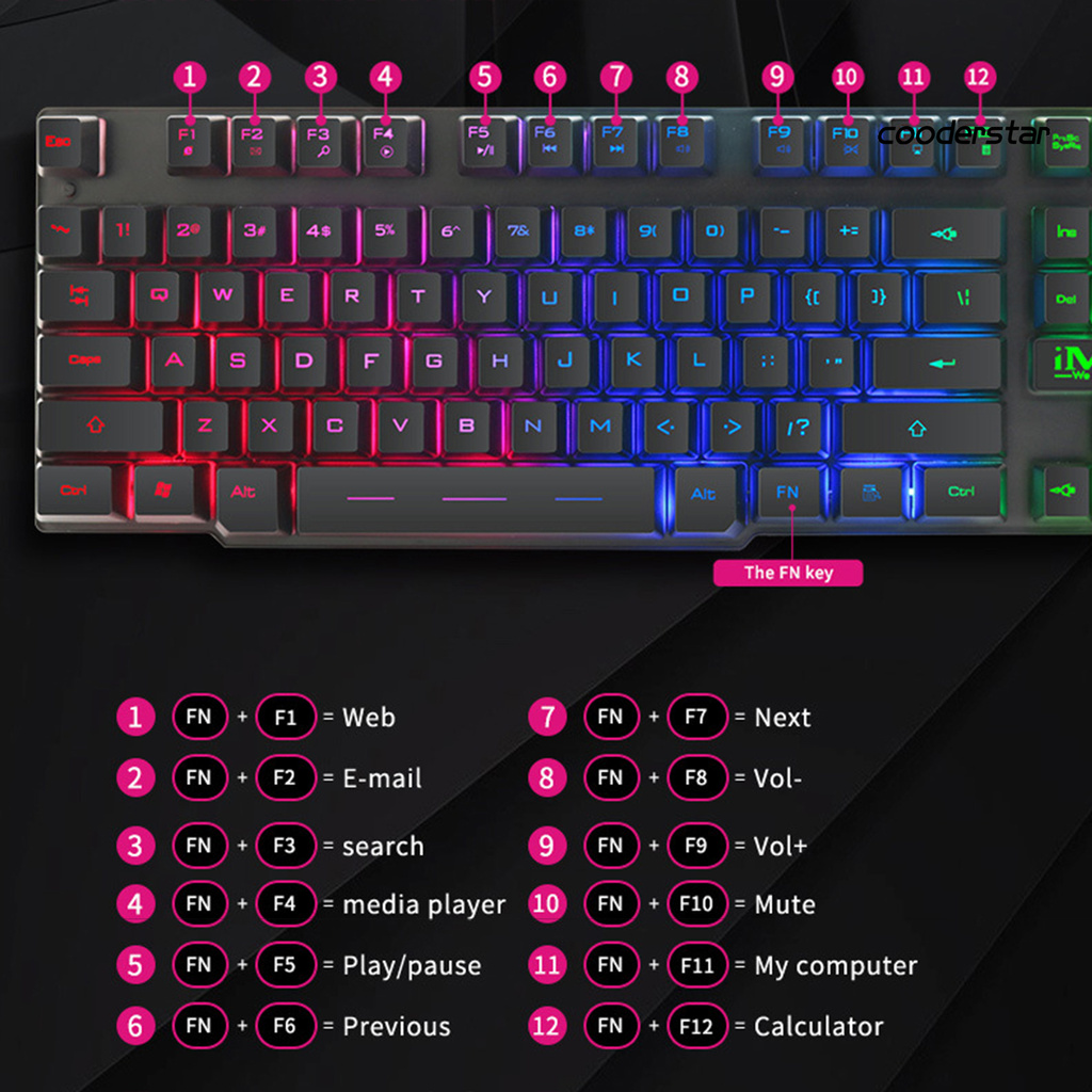 IMICE Bàn Phím Chơi Game Ak-600 Chất Lượng Cao