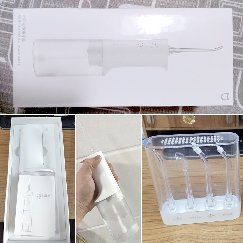 Tăm Nước Xiaomi mijia-Máy Tăm Nước Làm Sạch Răng Miệng 200ml 1400/phút-Bảo Hành 12 Tháng