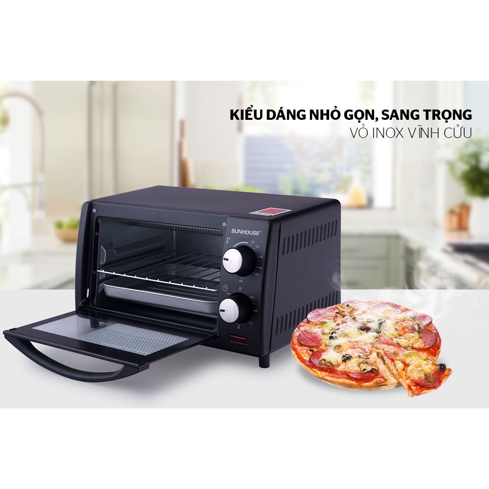 Lò nướng 10L SUNHOUSE SHD4210 đen