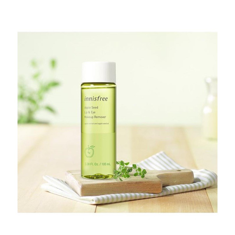 Tẩy Trang Mắt Môi Táo Xanh Innisfree Apple Juicy Lip &amp; Eye Remover