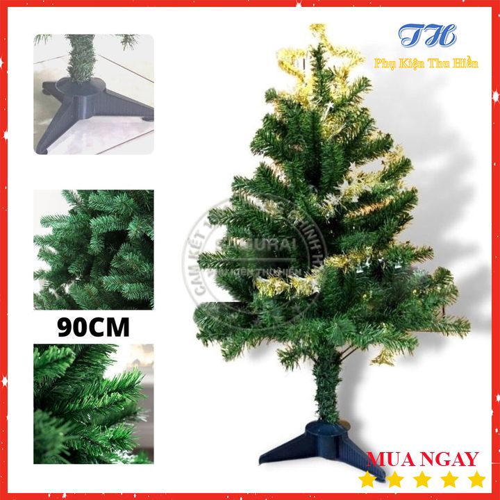 Cây thông noel để bàn mini 1m2 90cm 60cm  trang trí giáng sinh trong nhà phòng ngủ ngoài trời