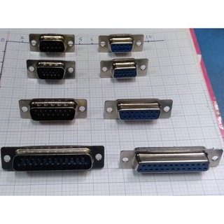 Đầu DB9 - DB15 - Đầu VGA - DB25 - DB37