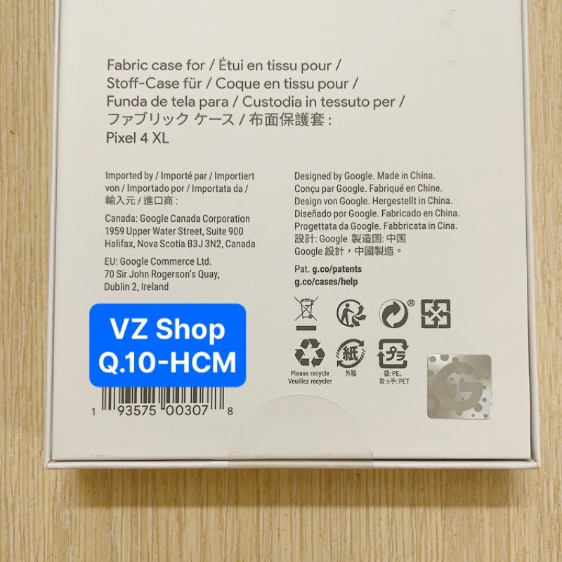 Mới nguyên hộp-Ốp lưng chính hãng vải Fabric case Google cho điện thoại Google Pixel 3 XL/3a XL/4/4 XL/6/6 Pro