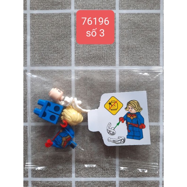 Xếp hình lego nhân vật trong set 76196