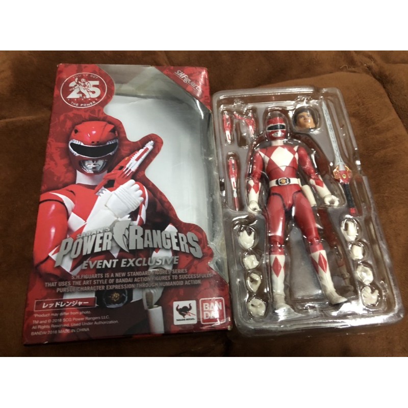 [ Mô Hình Chính Hãng ] Shf Mighty Morphin Power Rangers - Red Ranger - Siêu Nhân Đỏ 2nd