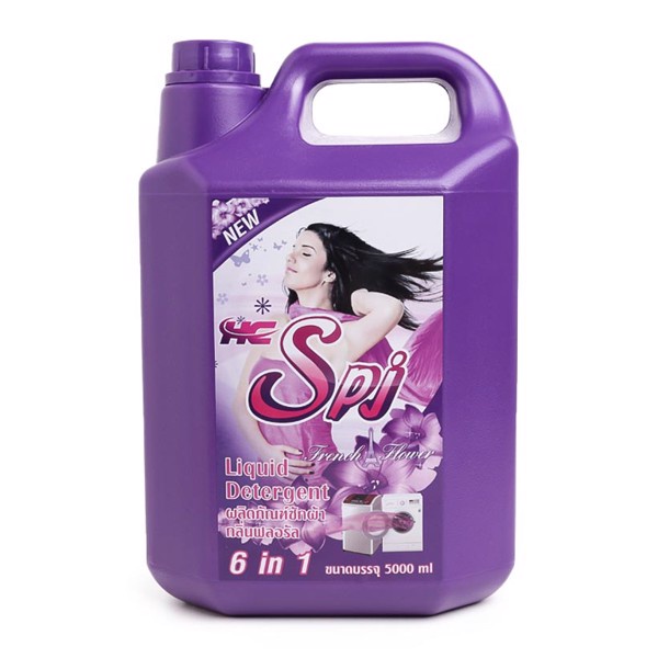 [CAN 5L] Nước Giặt Xả HC Spj 6in1 Có 3 Mùi - Thái Lan