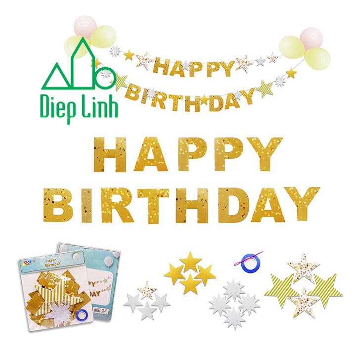 Dây Treo Trang Trí Happy Birthday Các Mẫu