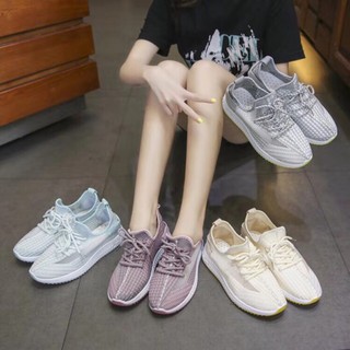 HAN3178 Giầy thể thao nữ phong cách Hàn Quốc đường gân vân giữa