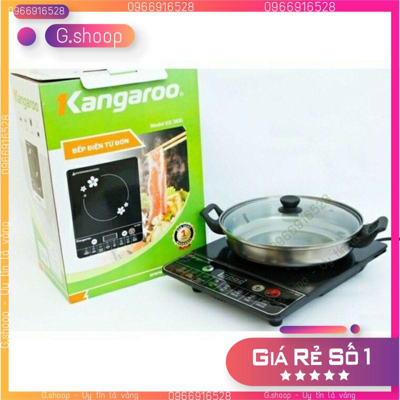 Bếp Từ Đơn Kangaroo KG365i tặng kèm nồi lẩu