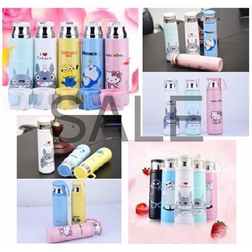 Bình giữ nhiệt hình inox 2 lớp cao cấp 500ml ( Minion ) Loại tốt
