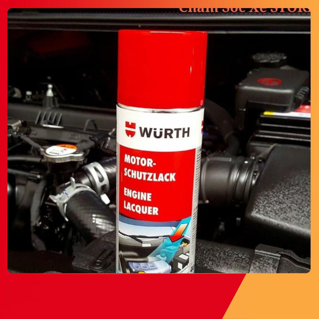 Phủ Bóng Bảo Vệ Khoang Máy Ô Tô WURTH ENGINE PROTECTIVE 400ML 0892790 chamsocxestore