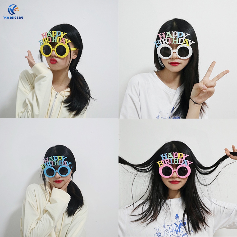Kính Mát Hình Chữ Happy Birthday Cho Tiệc Sinh Nhật